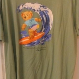 Polo bear surfing